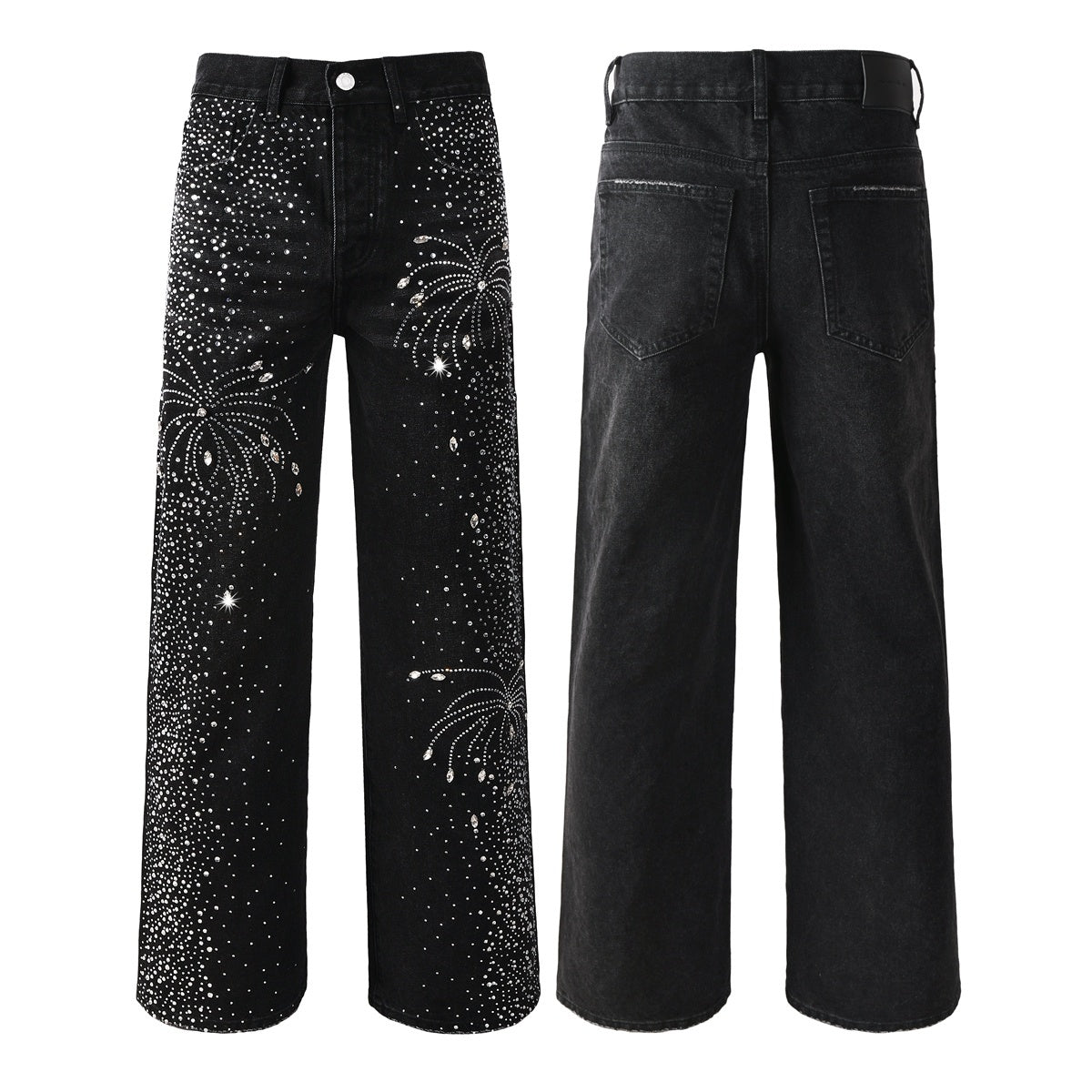 purple brand jeans Rhinestones #9125