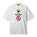 Saint Michael T Shirts Simple Aesthetic Rainbow Heart Typography Red Ban Mark Streetwear Artwork