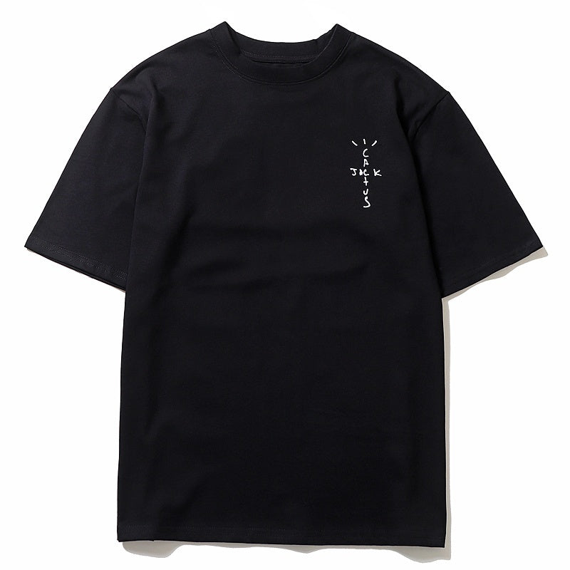 Mens T-shirt Vintage American-style Kanye & Travis Scott – Roaring Portrait – Oversized Fit