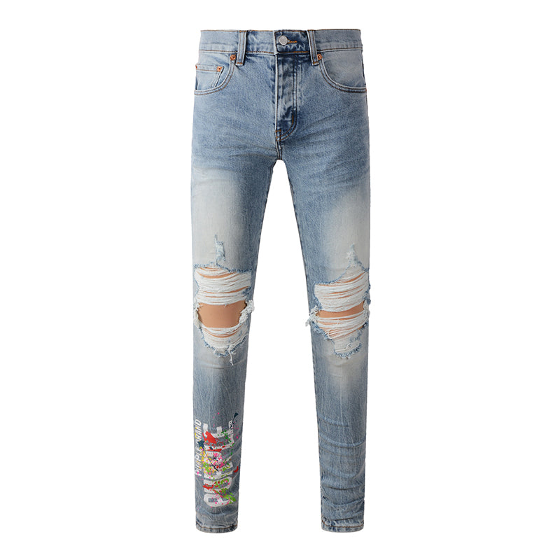 purple brand jeans Pure Cotton High Street Trend