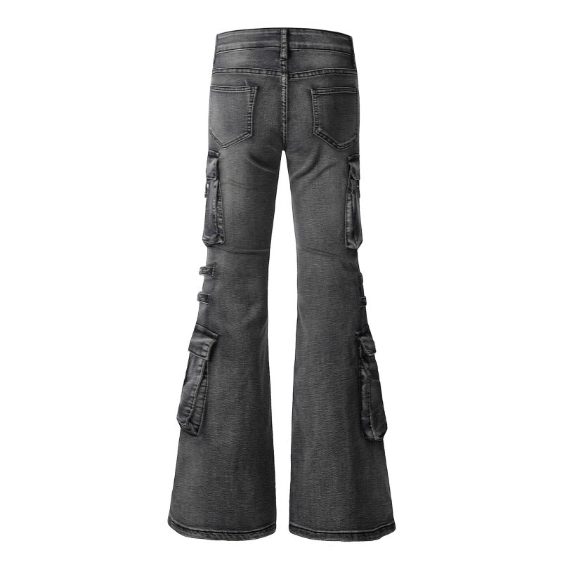 American-style streetwear harem pants Faded Gradient Retro Flared Silhouette