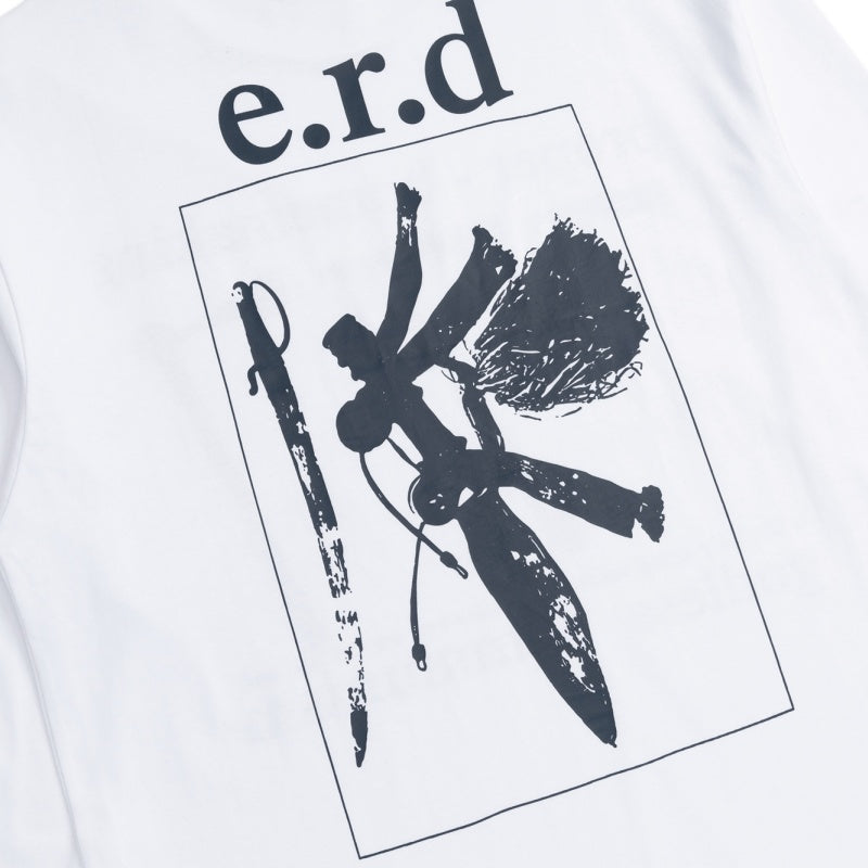 ERD Long sleeved shirt White Fit Front 777 Tool Typo Back Framed Abstract Art Print