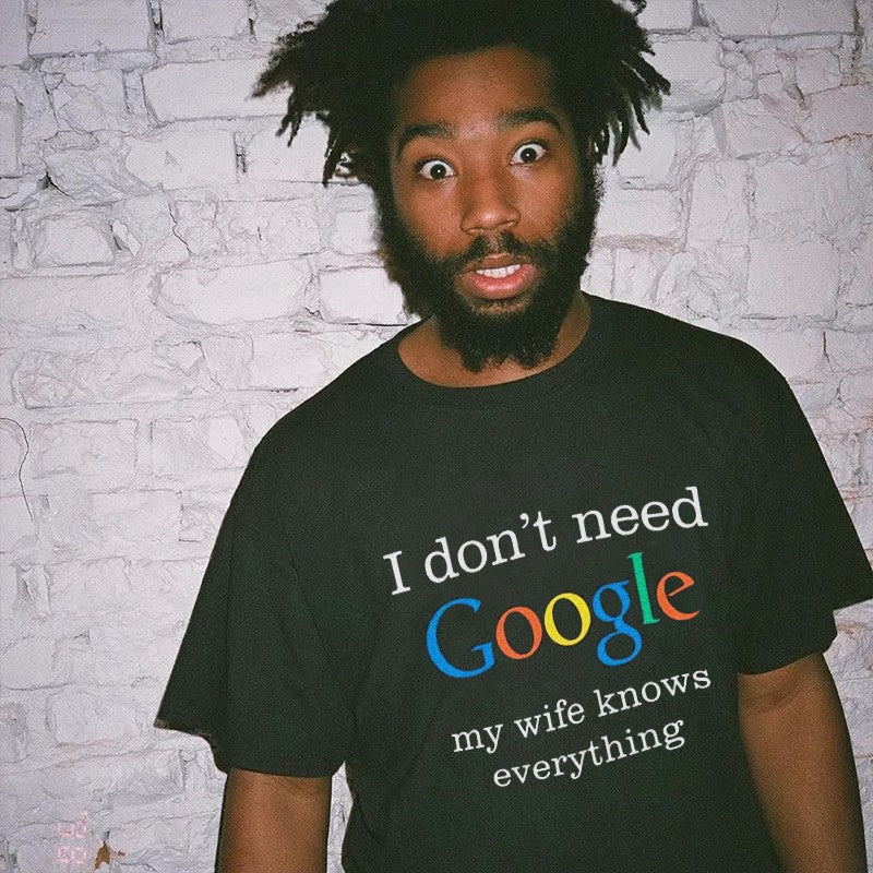 Mens T-shirt Vintage google Quirky streetwear for male coders