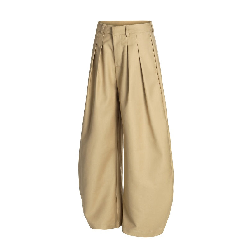 American-style streetwear harem pants Minimal Tailored Baggy Wide Cut Pants