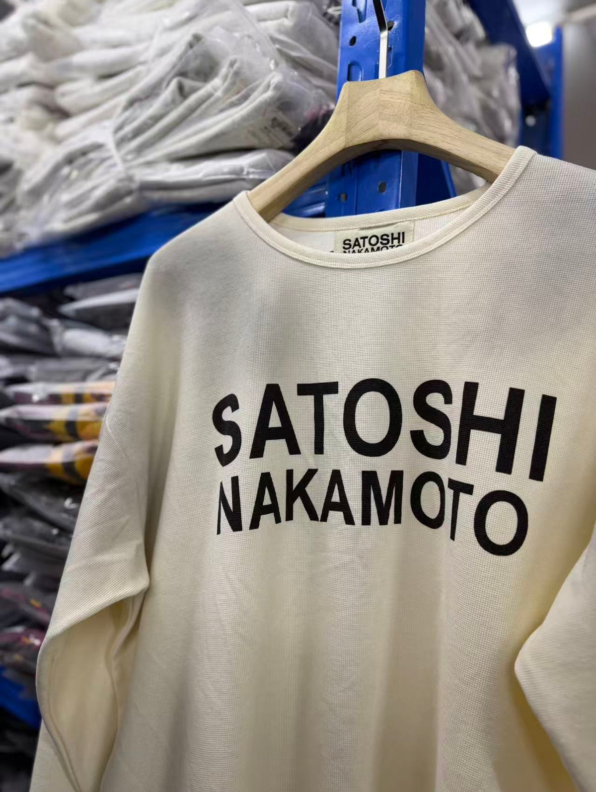 Satoshi Nakamoto Sweatshirt High-quality heavyweight streetwear with a vintage, distressed aesthetic.