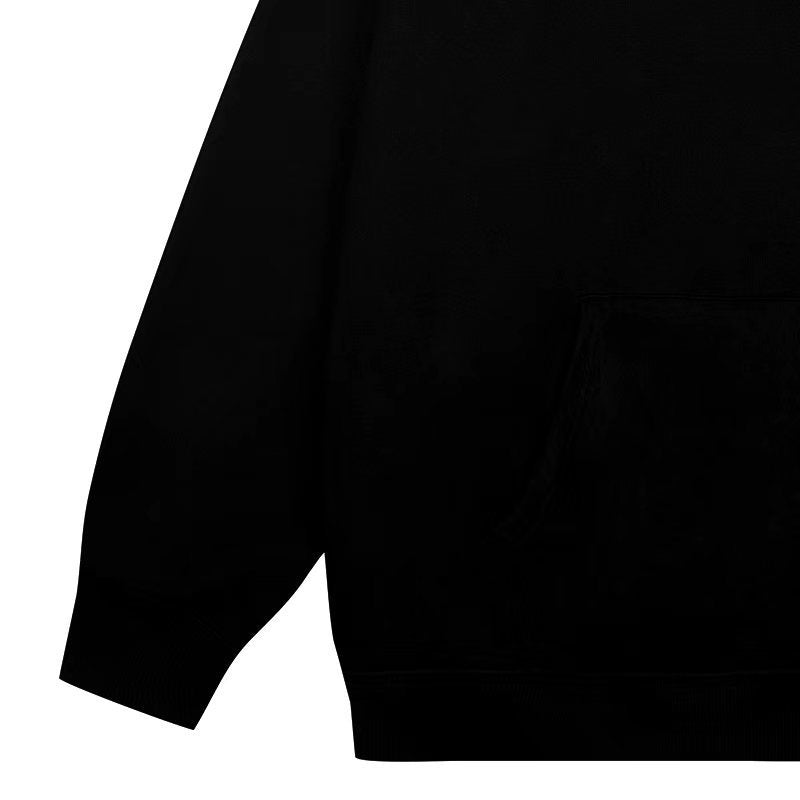 ERD Hoodie Black Casual Hoodie Stacked Car Graphic Front Letter Patten Print