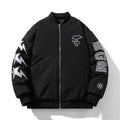 Mens Bomber Jacket MA-1 Winter Thickness available cotton-padded jacket Japanese autumn and winter embroidered pilot baseball jersey