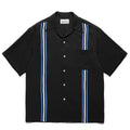GUILTYPARTIES TIGER Shirts 24SS TWO TONE Striped webbing color matching Hawaiian short-sleeved shirt