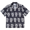 GUILTYPARTIES TIGER Shirts WEIRDO DAVE Portfolio Skull Hawaiian Short Sleeve Shirt Men