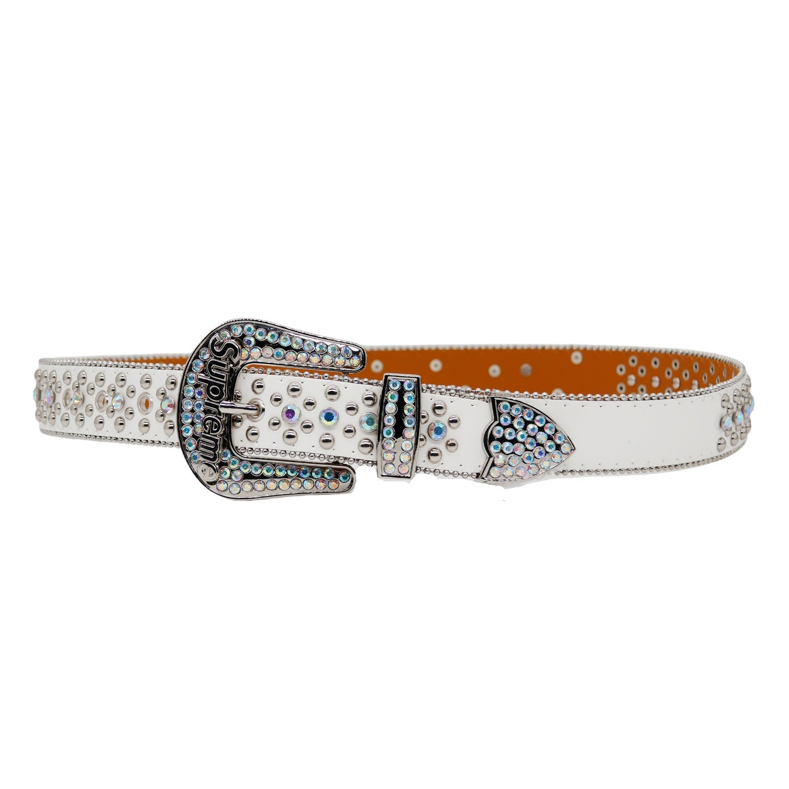 Hip-hop punk rhinestone belt fashionpunkletter belt