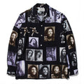 GUILTYPARTIES TIGER Long sleeved shirt bob-marley hawaii casual rayon long sleeved shirt men