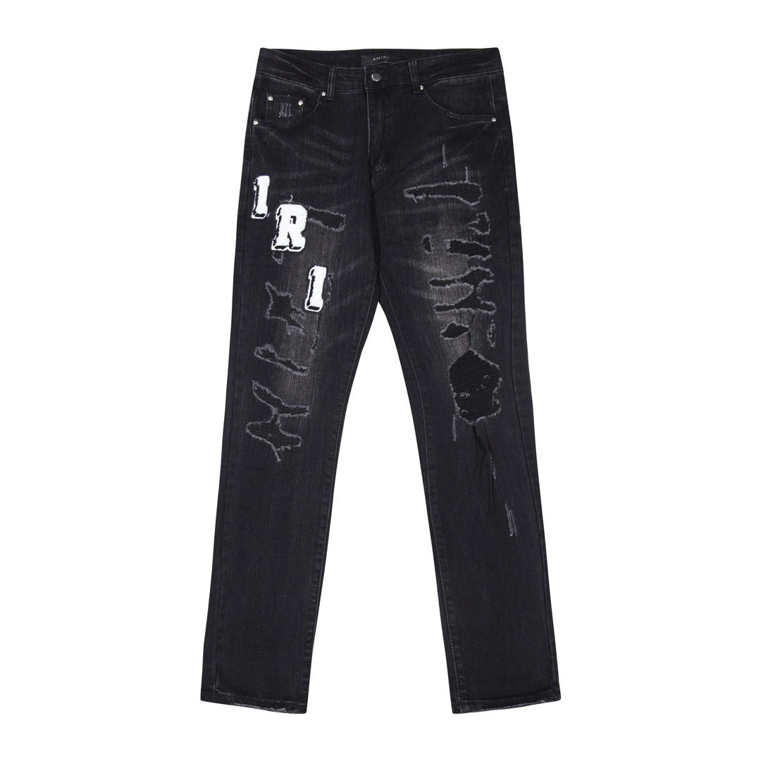 AMIRI Jeans Slim Fit Stretch Ripped Jeans