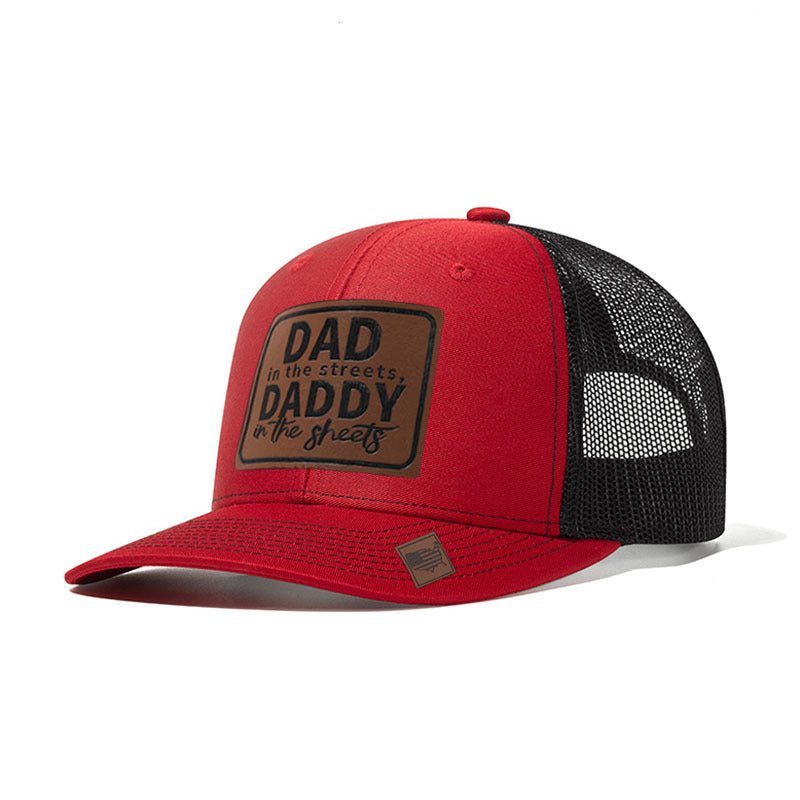 Trendy flat brimmed snapback hatsmesh breathable spring summer