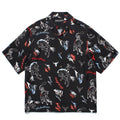 GUILTYPARTIES TIGER Shirts Western denim lasso casual rayon Hawaiian lapel short-sleeved shirt