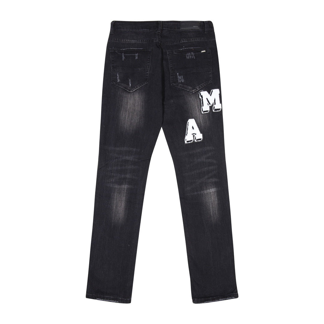 AMIRI Jeans Slim Fit Stretch Ripped Jeans