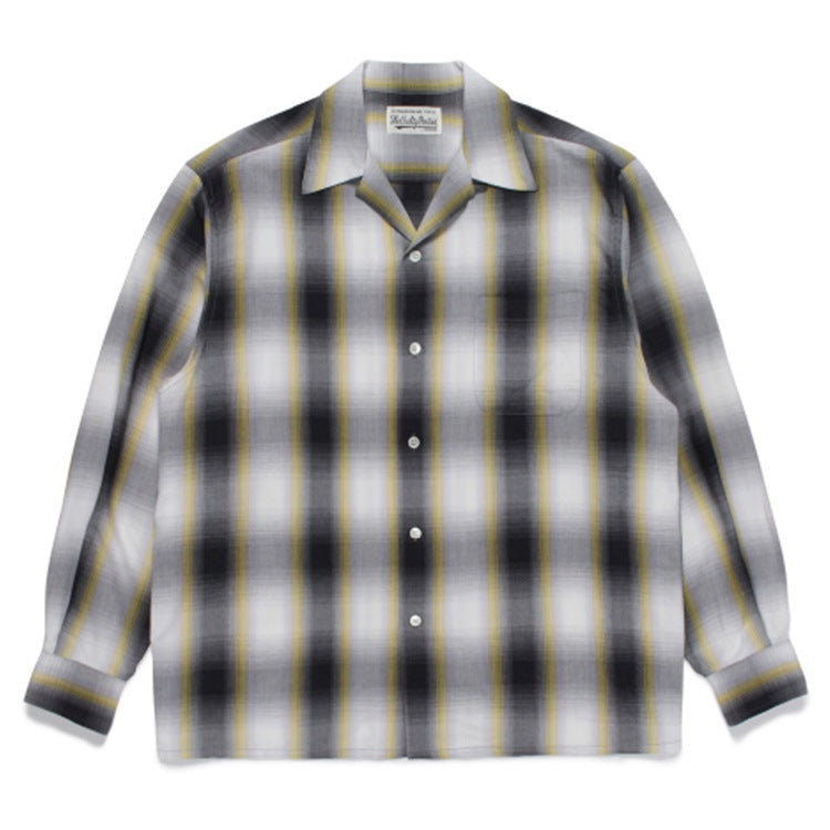 GUILTYPARTIES TIGER Long sleeved shirt plaid striped Hawaiian long-sleeved shirt