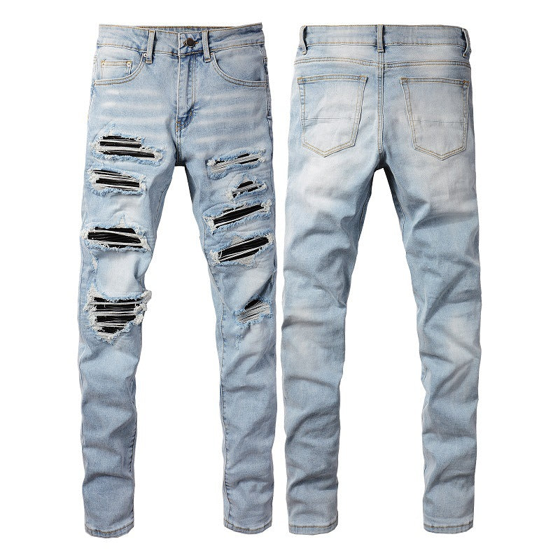 AMIRI Jeans Patch Ripped Slim Fit Slimming #1307