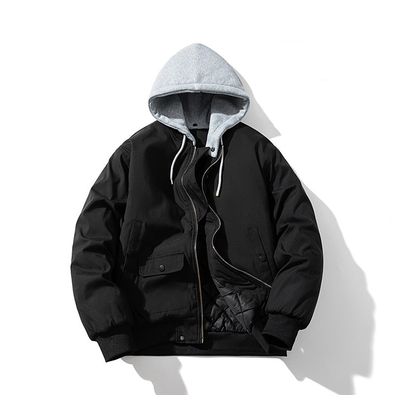 Mens Vintage Jackets Jacket Loose Baseball Jacket Padded Flight Suit