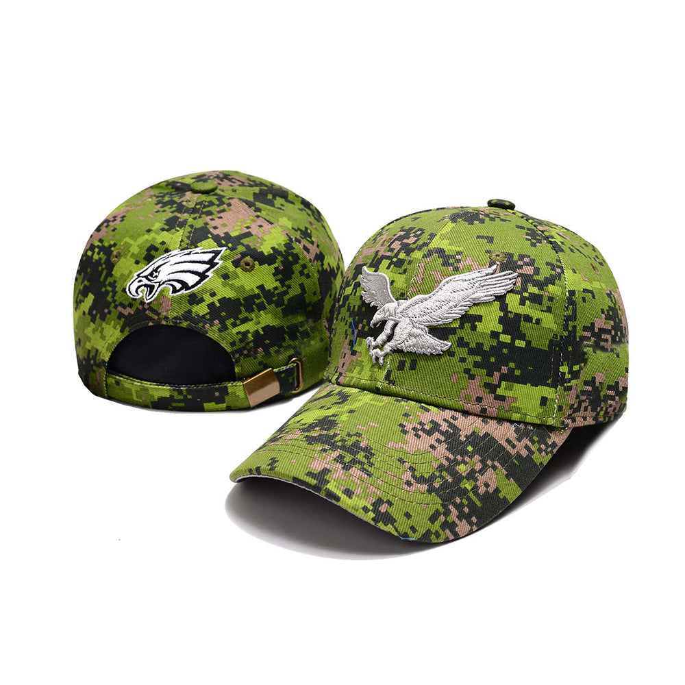Trendy flat brimmed snapback hatseagle embroider sunshade and windshield