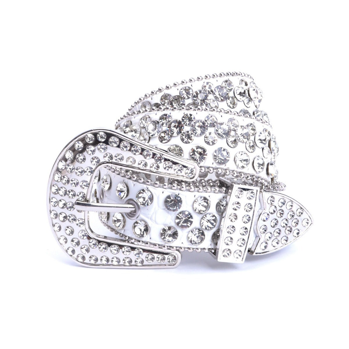 Hip-hop punk rhinestone belt punk style