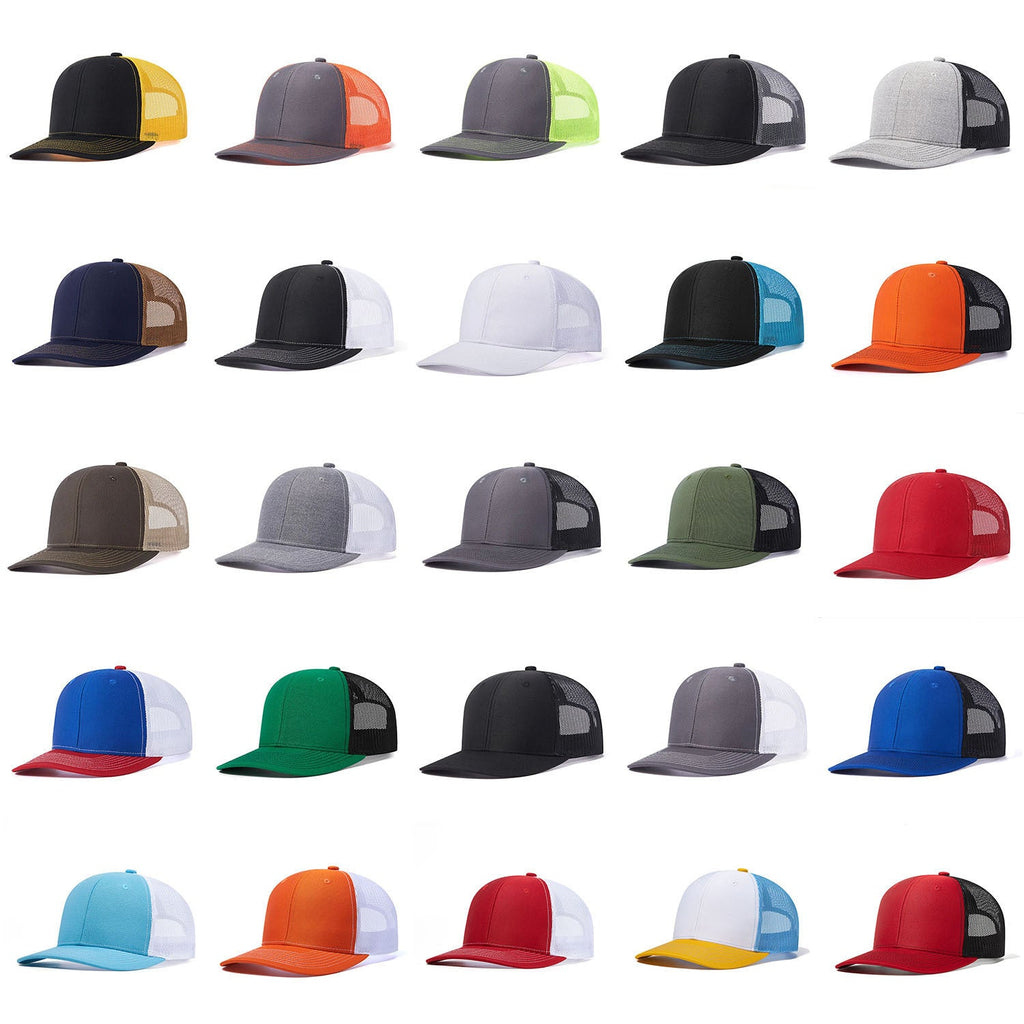 Trendy flat brimmed snapback hatssummer mesh breathable