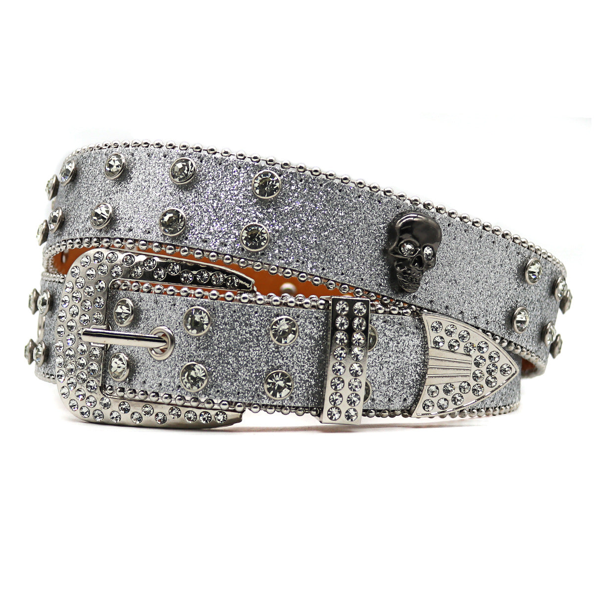 Hip-hop punk rhinestone belt punk style
