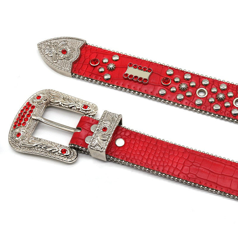 Hip-Hop Punk Rhinestone Belt
