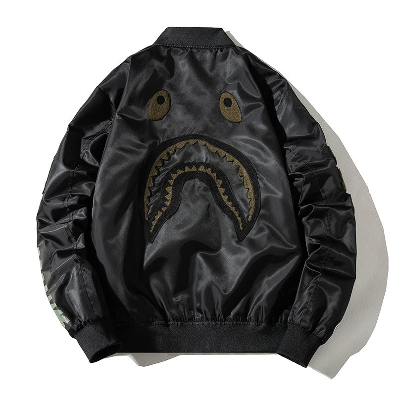 Men's Bomber Jacket MA-1 Winter Thickness available cotton-padded jacket Air Force Pilot Men's and Women's Autumn and Winter Thickened Couple Baseball Uniform