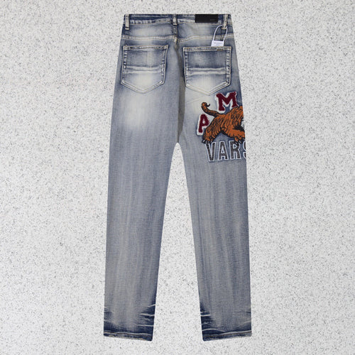AMIRI Jeans Tiger Embroidery Casual Jeans
