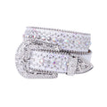 Hip-hop punk rhinestone belt artificial diamond