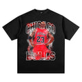 Nba T Shirt Jordan Printed Short-Sleeved T-shirt Loose Shoulder Cotton High-quality pure cotton comfortable and trendy clothing