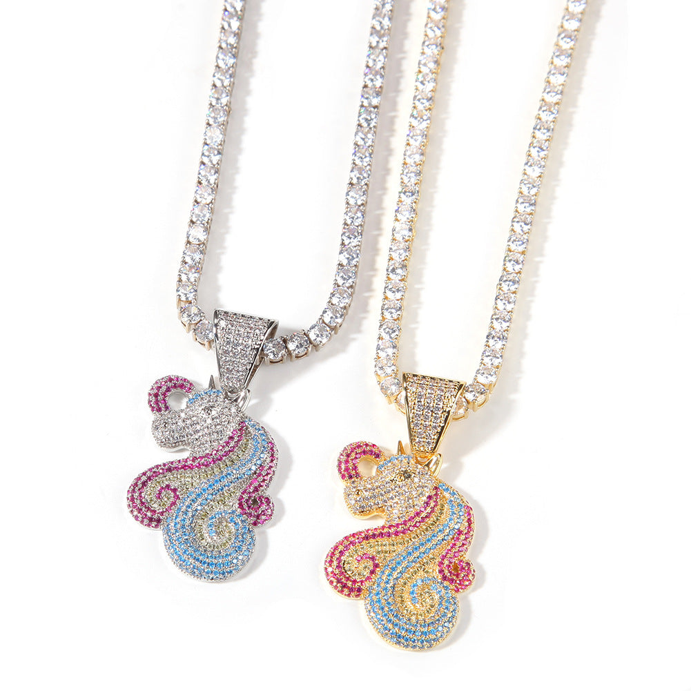 Jewelry Unicorn Pendant Necklace ins Animal St. Valentine's