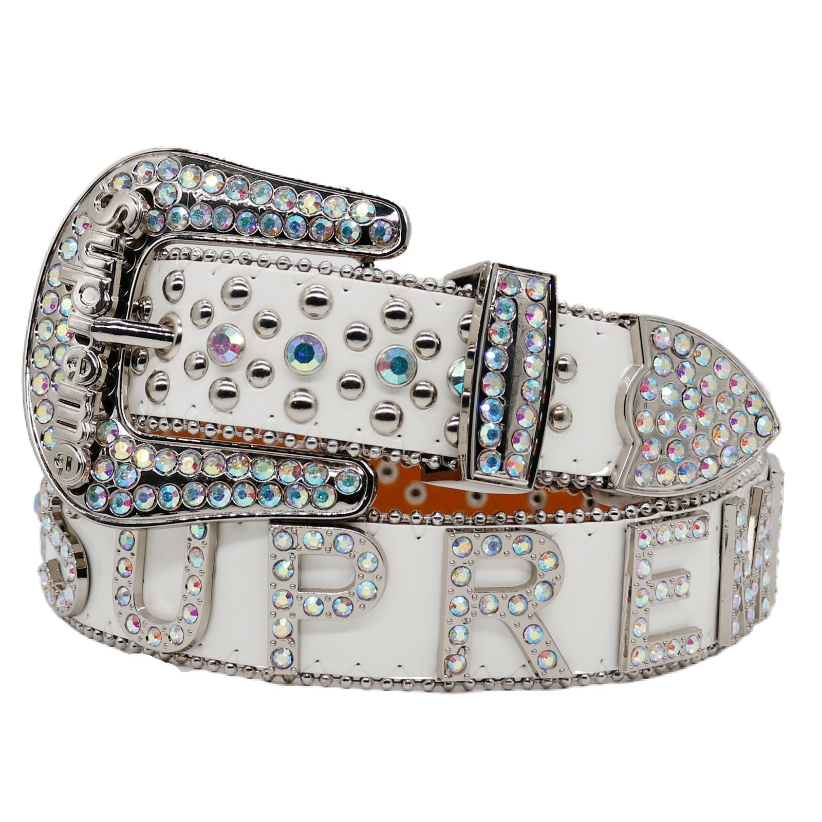 Hip-hop punk rhinestone belt fashionpunkletter belt