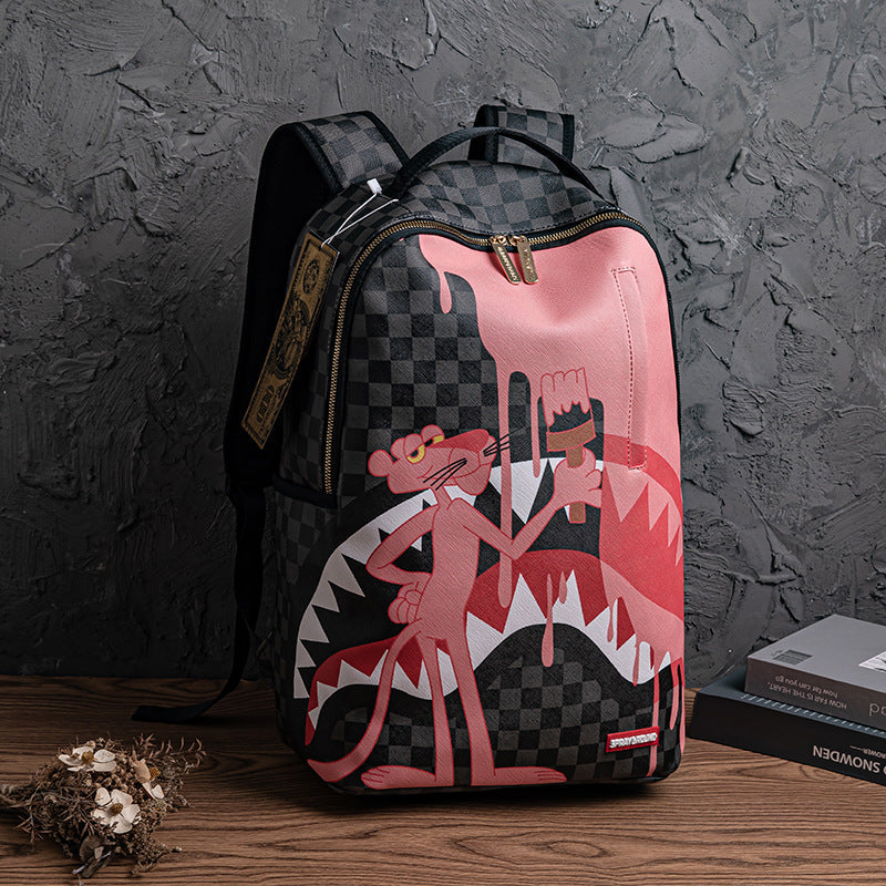 RIP ME OPEN Bag Shark teeth Personality creative backpack Shark funny ugly cute backpacking large capacity luminous