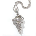Jewelry Hip Hop Kobe Black Mamba Viper Cross Pendant Necklace Angel Pieces Animal