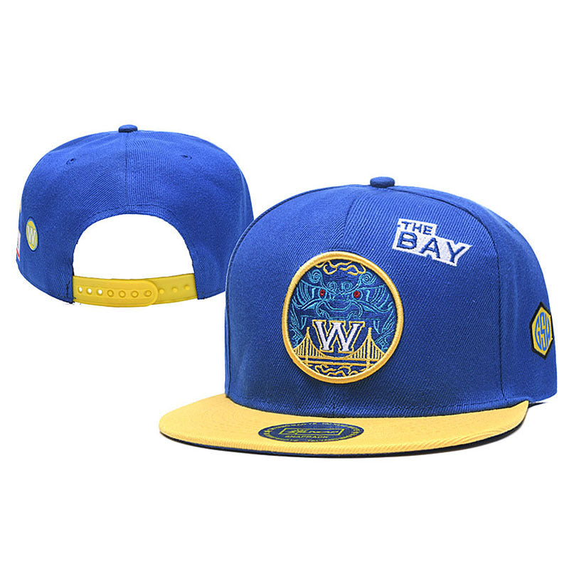 Trendy flat brimmed snapback hatsembroider sunshade for men and women