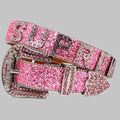 Hip-hop punk rhinestone belt glitterlettersupreme belt