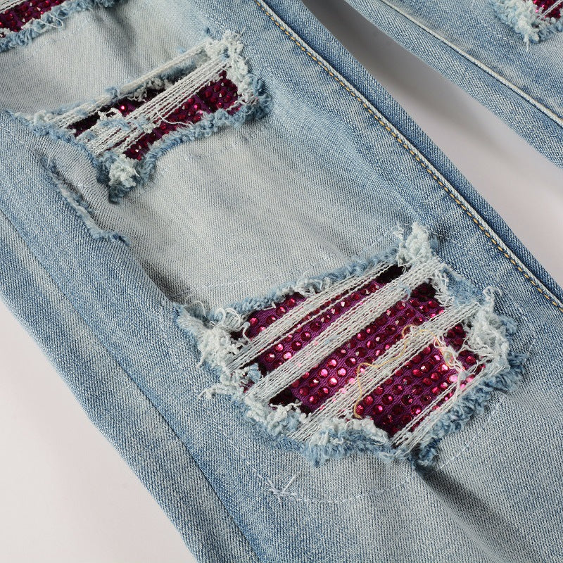 AM Jeans Diamond Hole Slim Fit #1308