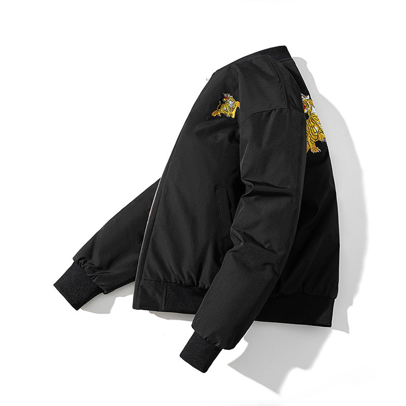 Mens Vintage Jackets Baseball Suit Flight Suit Autumn/Winter Jacket Padded Top