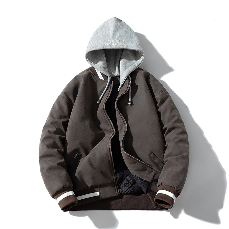Men's Vintage Jackets Motorcycle Jacket Men's Autumn and Winter Cotton Jacket