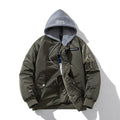 Mens Vintage Jackets vintage jacket loose trend baseball jacket padded flight suit