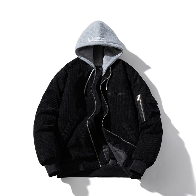 Mens Vintage Jackets Japanese Vintage Thermal Jacket Thickened Baseball Uniform