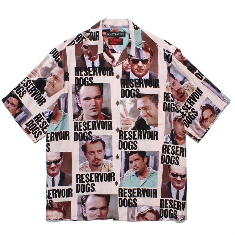GUILTYPARTIES TIGER Shirts 24ss RESERVOIR DOGS Reservoir Dog Hawaiian Short Sleeve Shirt
