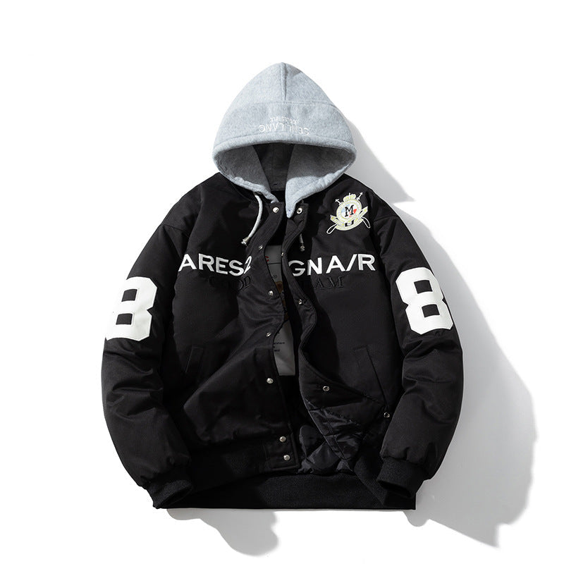 Mens Vintage Jackets Embroidered Baseball Suit Motorcycle Suit Flight Jacket