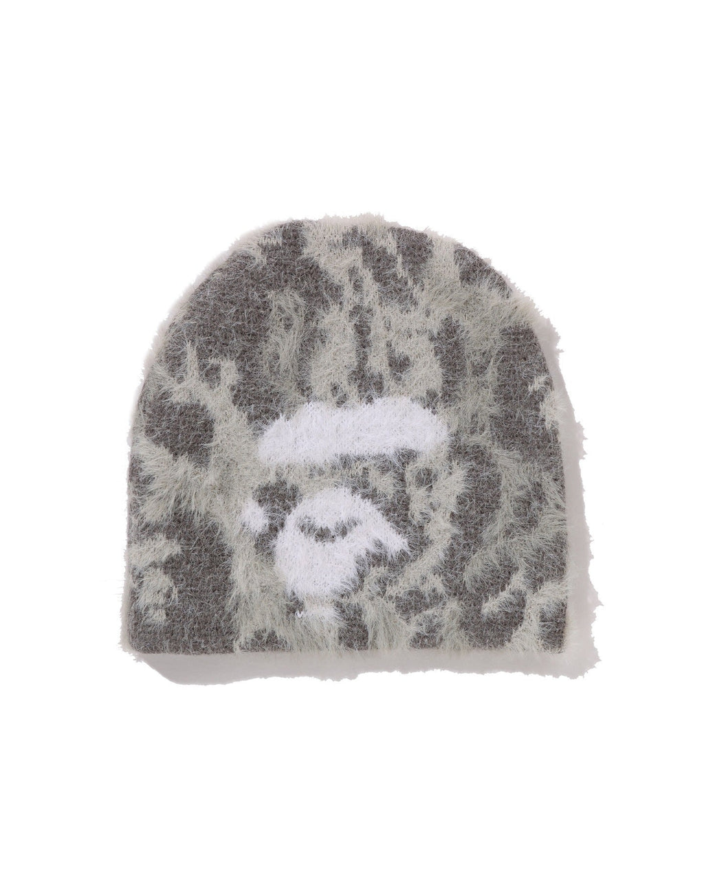 Bathing ape autumn and winter new plush knitted pullover hat tie-dye camouflage