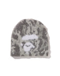 Bathing ape autumn and winter new plush knitted pullover hat tie-dye camouflage