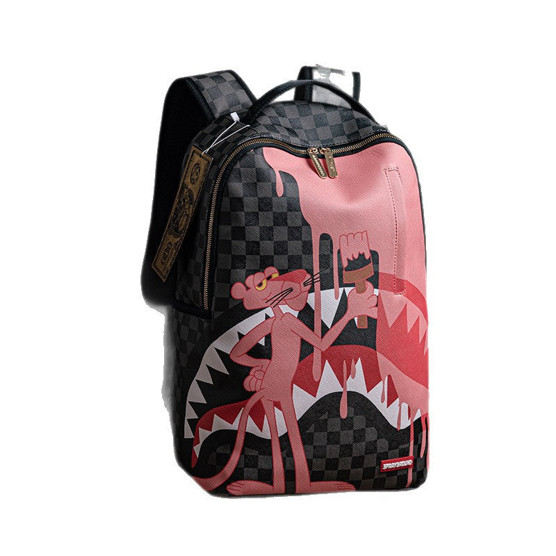 RIP ME OPEN Bag Shark teeth Personality creative backpack Shark funny ugly cute backpacking large capacity luminous