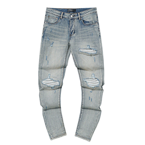 AMIRI Jeans Ripped Patch Slim-Fit Stretch Slim-Fit Jeans