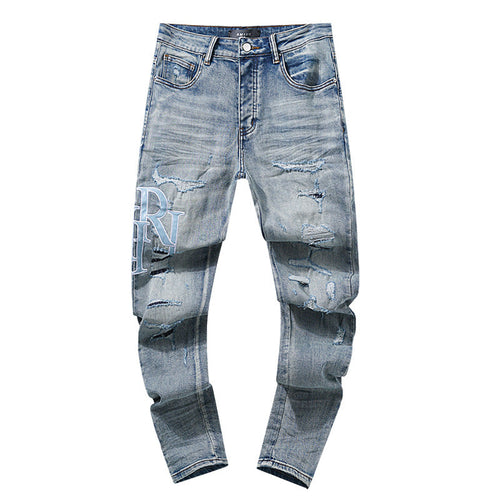 AMIRI Jeans Trendy Fake Ripped Jeans
