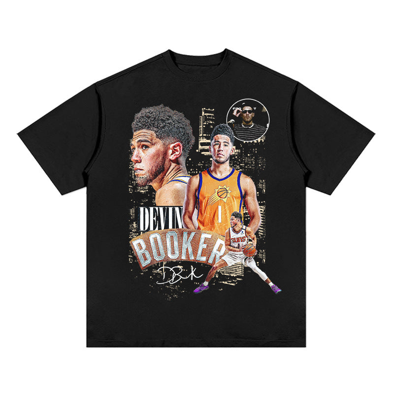 Nba T Shirt Short Sleeve T-shirt Top Men and Women Loose High-quality pure cotton comfortable and trendy clothing